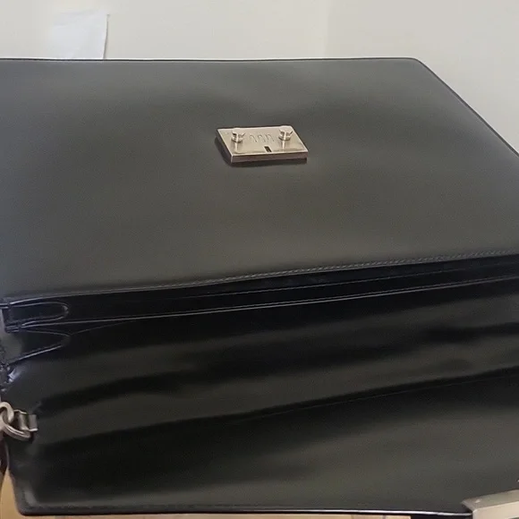 Salvatore Ferragamo Black Leather Briefcase - Picture 9 of 11